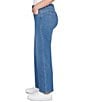 Ruby Rd. Wide-Leg Pull-On Denim Jeans, Color:Light Indigo - Image 3