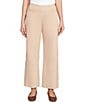 Ruby Rd. Flat Front Wide Leg Pull-On Pants, Color:Biscotti - Image 1