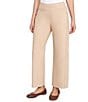 Ruby Rd. Flat Front Wide Leg Pull-On Pants, Color:Biscotti - Image 4