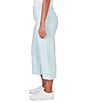 Color:Clear Blue - Image 4 - Woven Striped Straight Leg Crop Pants