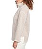 Ruby Rd. ZIG-Zag High Mock Neck Long Sleeve Knit Top, Color:Biscotti/Ivory Combo - Image 3