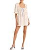 Rumored Darling Floral Print Babydoll Mini Dress, Color:Bloom - Image 1