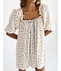 Rumored Darling Floral Print Babydoll Mini Dress, Color:Bloom - Image 5