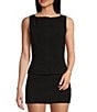 Rumored Everly Vest Coordinating Top, Color:Black - Image 1