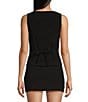 Rumored Everly Vest Coordinating Top, Color:Black - Image 2