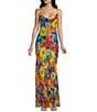 Rumored Santeria Cowl Neck Maxi Dress, Color:Sugar Magnolia - Image 1
