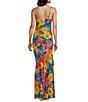 Rumored Santeria Cowl Neck Maxi Dress, Color:Sugar Magnolia - Image 2
