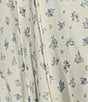 Rumored Satin Floral Print Plunging V-Neck Venice Maxi Dress, Color:Bluebell - Image 3