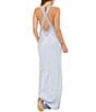 Rumored V-Neck Lace Trim Crossroads Maxi Dress, Color:Ice - Image 2