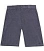 Color:Denim Heather - Image 1 - Big Boys 8-20 Back In Hybird 19#double; Inseam Flat Front Shorts