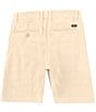 Color:Khaki - Image 2 - Big Boys 8-20 Back In Hybird 19#double; Inseam Flat Front Shorts