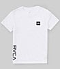 Color:White - Image 1 - Big Boys 8-20 Short Sleeve RVCA 2X T-Shirt