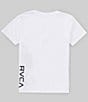 Color:White - Image 2 - Big Boys 8-20 Short Sleeve RVCA 2X T-Shirt