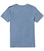 Color:Blue Track - Image 2 - Big Boys 8-20 Short Sleeve VA RVCA Blur T-Shirt