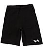 Color:Black - Image 1 - Big Boys 8-20 VA 17#double; Outseam Sport Elastic Shorts