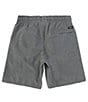 Color:Charcoal Heather - Image 2 - Big Boys 8-20 Yogger Stretch Elastic 15#double; Inseam Short