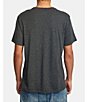 Color:Black/White - Image 2 - Big RVCA Short Sleeve Vintage-Dye T-Shirt