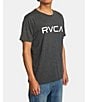 Color:Black/White - Image 3 - Big RVCA Short Sleeve Vintage-Dye T-Shirt