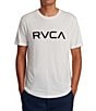 Color:Antique White - Image 1 - Big RVCA Short Sleeve Vintage-Dye T-Shirt