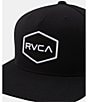 RVCA Commonwealth Snap Back Hat, Color:Black/White - Image 3