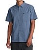 RVCA Dayshift Workwear Stripe Short Sleeve Woven Shirt - Image 5