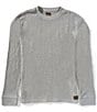 RVCA Long Sleeve Day Shift Thermal Pullover, Color:Grey Heather - Image 1