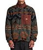 RVCA Long Sleeve Poly Engineered Jacquard Sherpa Jacket, Color:Multi - Image 3