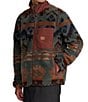 RVCA Long Sleeve Poly Engineered Jacquard Sherpa Jacket, Color:Multi - Image 4