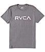 Color:Smoke - Image 1 - Short Sleeve Big All Brand T-Shirt
