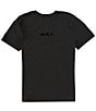 Color:Pirate Black - Image 1 - Short Sleeve Flocked Logo T-Shirt