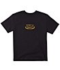 Color:Black - Image 1 - Short Sleeve Laurel Logo T-Shirt