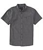 Color:Black - Image 1 - Short Sleeve That'll Do Dobby Shirt