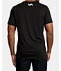Color:Black - Image 2 - Short Sleeve VA RVCA Blur T-Shirt