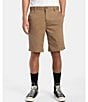 Color:Dark Khaki - Image 1 - Weekend Stretch 10#double; Inseam Shorts