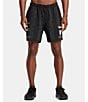 Color:RVCA Black Blur Stripe - Image 1 - Yogger Performance Stretch 17#double; Outseam Print Walk Shorts