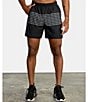 Color:Black/White - Image 1 - Yogger Performance Stretch 17#double; Outseam Print Walk Shorts