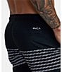 Color:Black/White - Image 4 - Yogger Performance Stretch 17#double; Outseam Print Walk Shorts