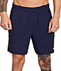 RVCA Yogger Performance Stretch 17#double; Outseam Solid Walk Shorts, Color:Midnight - Image 1