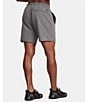 Color:Charcoal Heather - Image 2 - Yogger Performance Stretch 17#double; Outseam Solid Walk Shorts