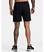 Color:Black - Image 2 - Yogger Performance Stretch 17#double; Outseam Solid Walk Shorts