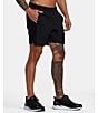 RVCA Yogger Performance Stretch 17#double; Outseam Solid Walk Shorts, Color:Black - Image 3