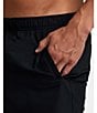 RVCA Yogger Performance Stretch 17#double; Outseam Solid Walk Shorts, Color:Black - Image 5