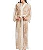 Color:Champagne - Image 1 - Darling Lace Long Kimono Sleeve Robe