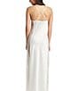 Color:Ivory - Image 2 - Darling Sweetheart Neck Crisscross Back Detailed Lace Slip Nightgown