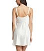 Color:Ivory - Image 2 - Heavenly Solid Satin Cowl Neck Chemise