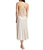 Rya Collection Kiss Solid Charmeuse Embroidered Tulle Back Gown - Image 2