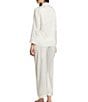 Color:Ivory - Image 2 - Marilyn Rhinestone Charmeuse Pajama Set