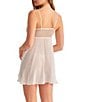 Rya Collection Opera Sleeveless V-Neck Embroidered Netting Chiffon Tie-Front Babydoll Set - Image 6