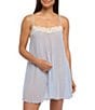 Color:Marian Blue - Image 1 - OR Chiffon Strappy Chemise