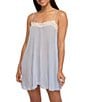 Color:Marian Blue - Image 3 - OR Chiffon Strappy Chemise